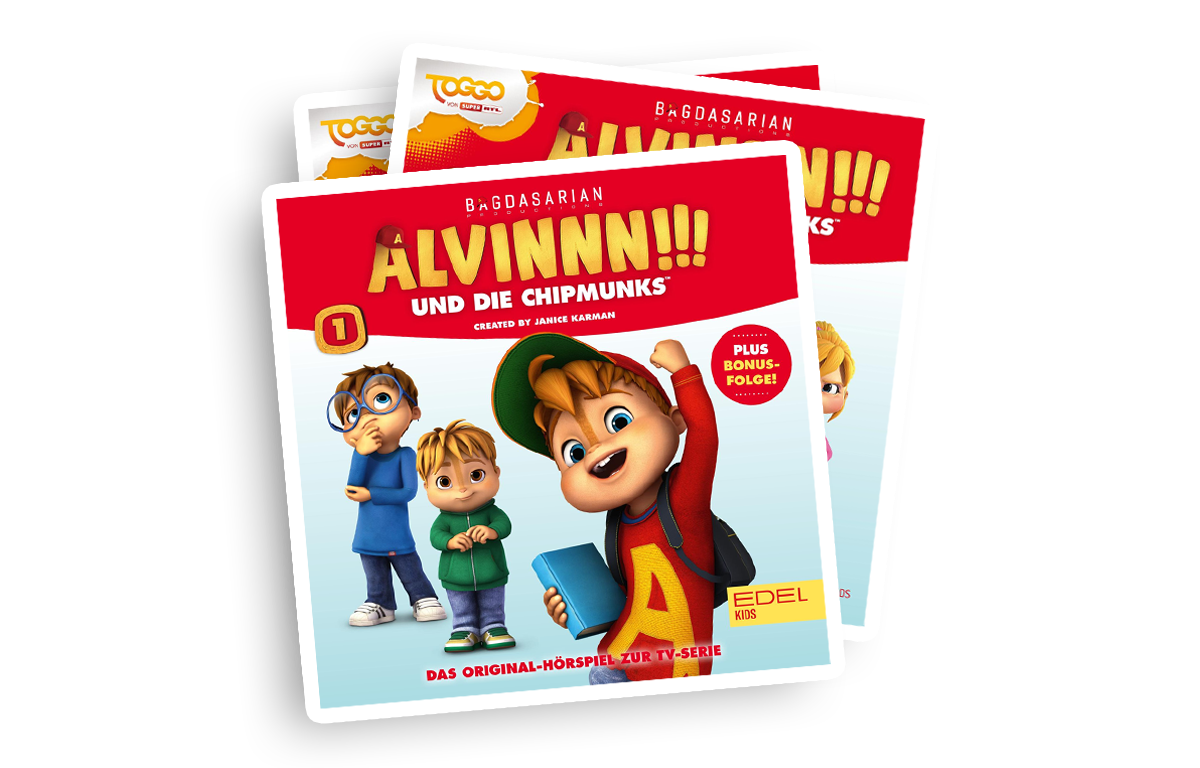 Alvin und die Chipmunks: Coole Hörspiele für coole Kids auf der tigerbox TOUCH